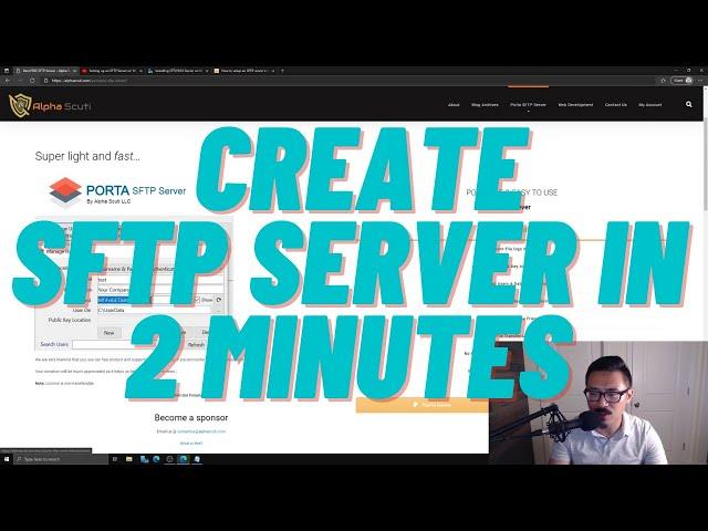 How to Create a SFTP Server on Windows | Manage and Add Users | Porta SFTP Server