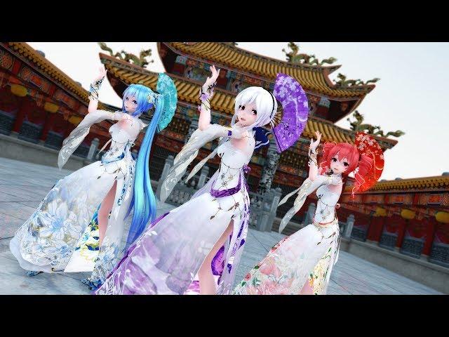 【MMD】極楽浄土 Gokuraku Jodo (cover)【Miku Haku Teto】(12 languages subs)[4K]