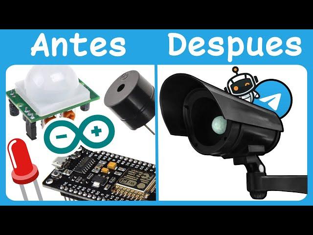 Crea tu propia Alarma Vigilancia con TelegramBot (ESP32 o ESP8266)