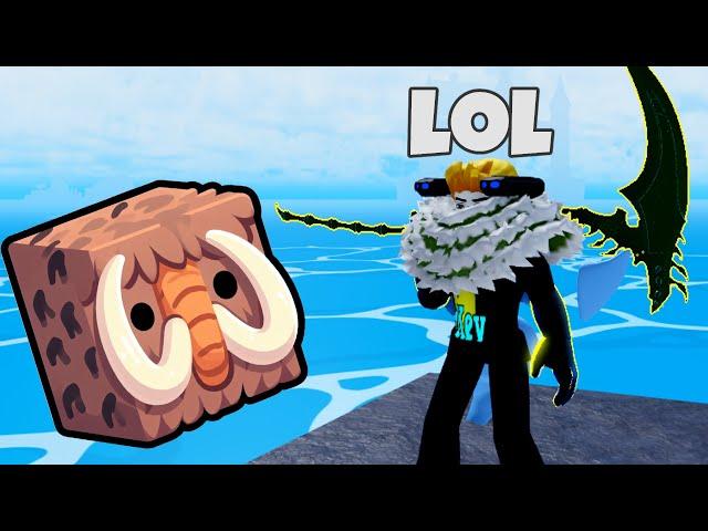 Trolling kid with Fake Mammoth Fruit (Blox Fruits)