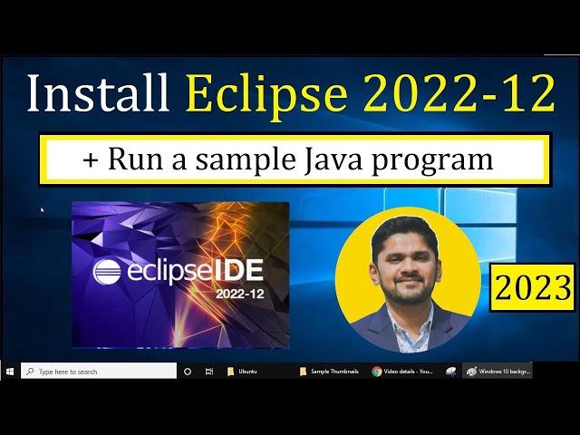 How to install Eclipse IDE 2022-12 on Windows 10 | Updated 2023