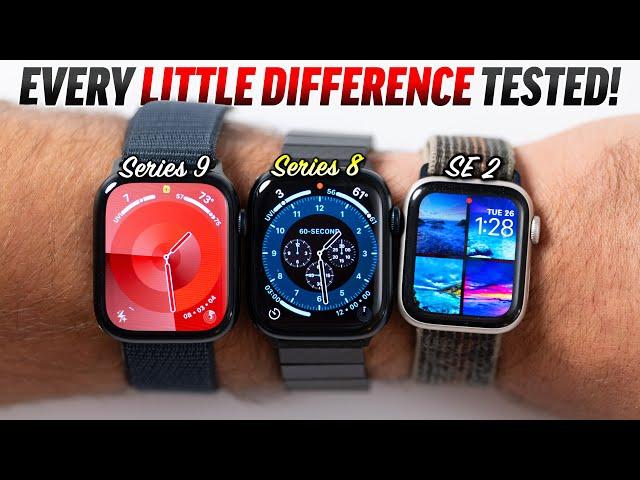 Apple Watch Series 9 vs 8 vs SE 2 - ULTIMATE Comparison!