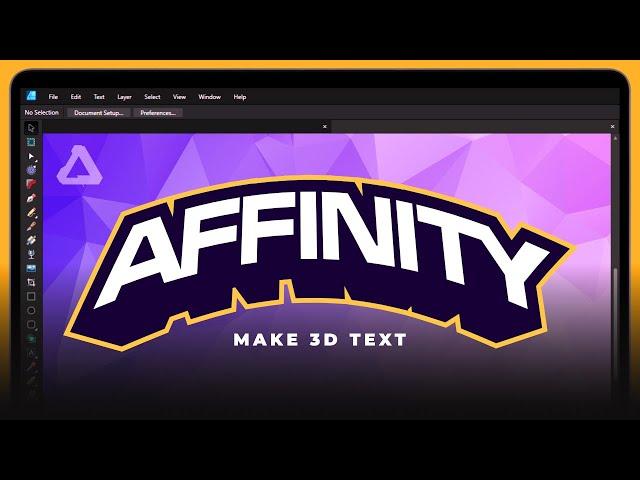 Create 3D Text Emblems with Affinity Designer 2.0