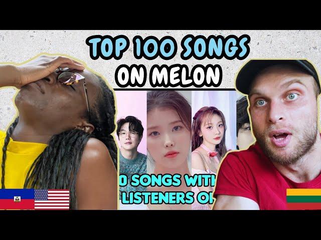 REACTION TO [TOP 100] Songs With Most Unique Listeners on MELON | FIRST TIME WATCHING