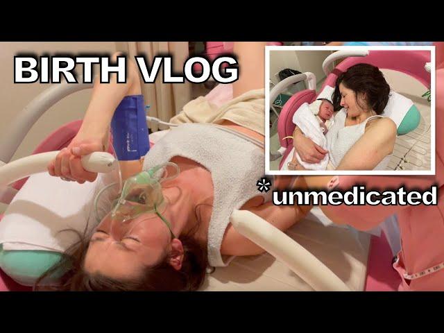 BIRTH VLOG! *Raw, Real, INTENSE* Labour& Birth: Unmedicated, First Baby, Emotional