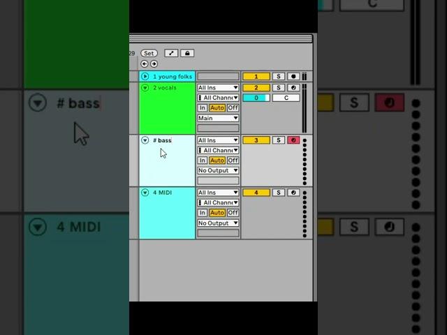 Ableton Rename Tracks with hashtag!