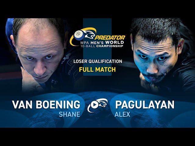 VAN BOENING vs PAGULAYAN ▸ 2024 WPA PREDATOR WORLD CHAMPIONSHIP MEN'S 10-BALL