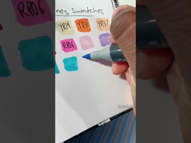 SWATCHING ARTEZA'S TROPICAL TONE ART MARKERS! #shorts #art