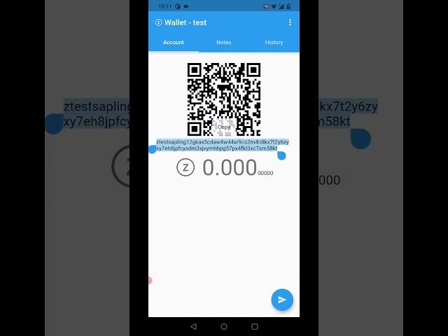 Zcash wallet demo