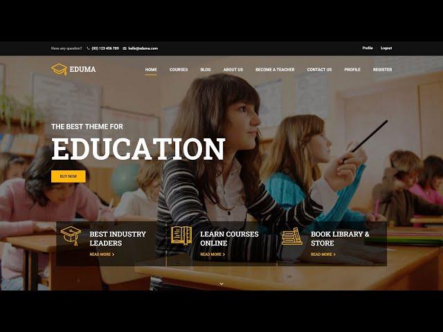 How to Create Online Course, LMS, Educational Website like Udemy with WordPress 2020 - eduma Theme