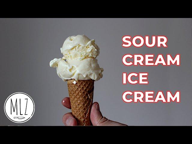 2 INGREDIENT SOUR CREAM ICE-CREAM RECIPE