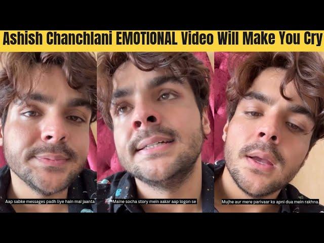 Ashish Chanchlani Super EMOTIONAL, Speaks His Heart After 1 Month of India's Got Latent Controversy