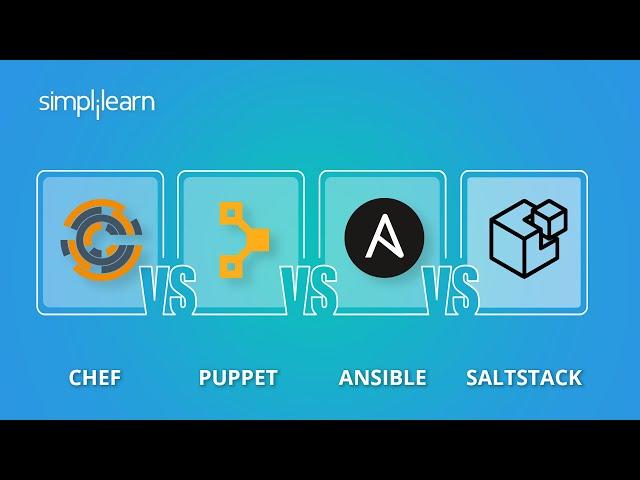 Chef vs Puppet vs Ansible vs Saltstack | Configuration Management Tools | DevOps Tools | Simplilearn