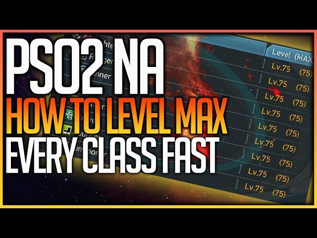 HOW TO LEVEL UP FAST (LEVEL MAX ALL CLASSES) - Phantasy Star Online 2