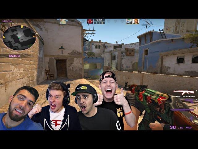 LA FaZe House 16-0 CS:GO GAMEPLAY!!