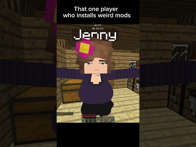 Minecraft Jenny’s Mod  #shorts #minecraft