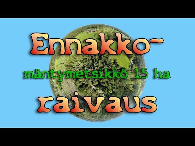 Ennakkoraivaus - mäntymetsä 1,5 ha