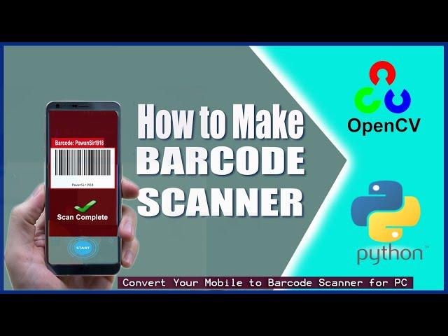 Make Barcode Scanner using Python || Barcode + QR Code Scanning Tutorial || OpenCV || AI Tutorials