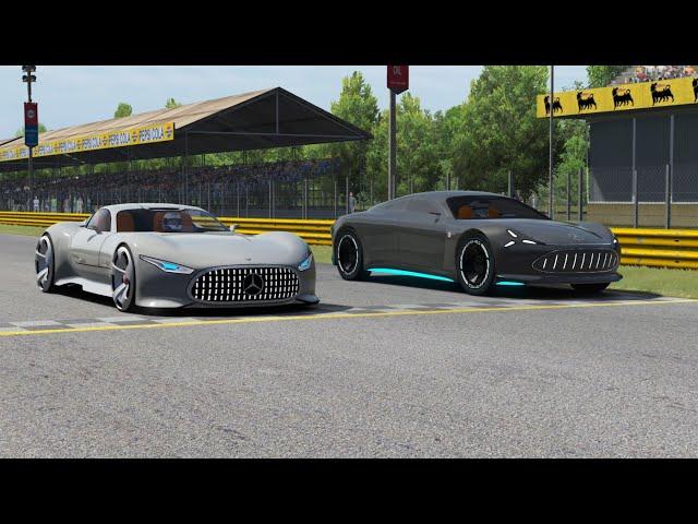 Mercedes-Benz AMG Vision GT 2013 vs Mercedes Vision AMG Concept 2022 at Monza Full Course