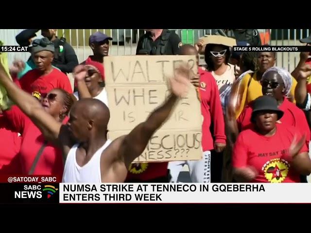 Numsa strike at Tenneco in Gqeberha enters its third week, oppose 42% salary cut