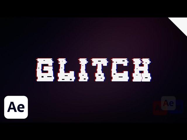 How to Animate a Glitch Effect in After Effects - Adobe After Effects tutorial