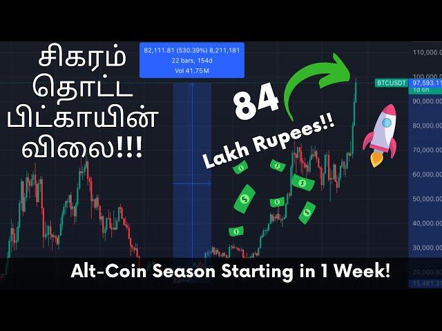 Bitcoin almost touched 100k What is next When Alt Coin Season Lastest Bitcoin Update in Tamil Crypto