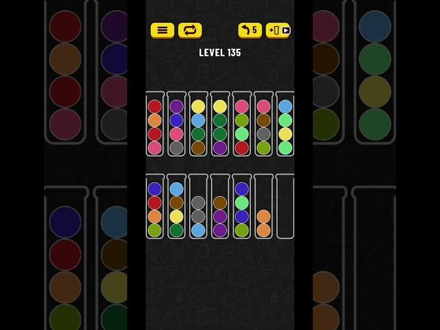 Ball sort puzzle level 135