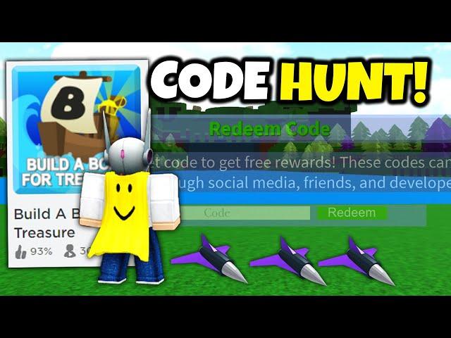 HIDDEN CODE for PURPLE JETS!! | Build a boat for Treasure ROBLOX