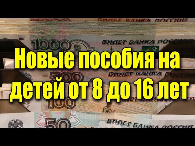 Минтруд уточнил размер нового пособия на детей от 8 до 16 лет