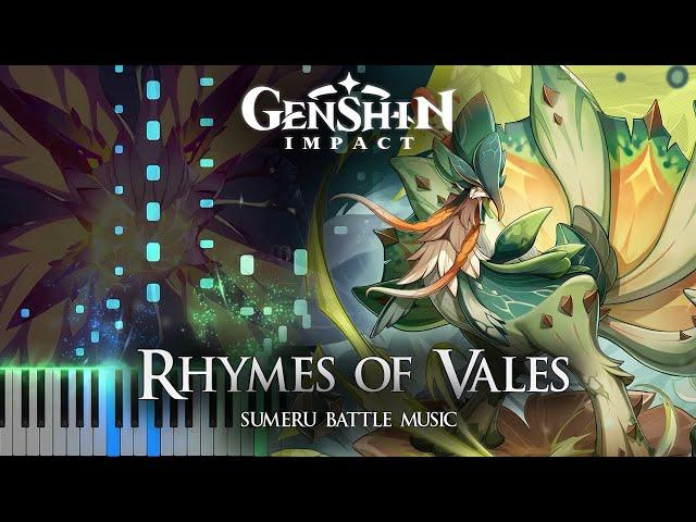 ｢Rhymes of Vales｣ - Sumeru Battle Music Piano Cover [Sheet Music]