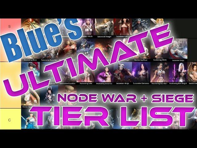 Blue's Ultimate Black Desert Node War + Siege Tier List (Large Scale PvP)