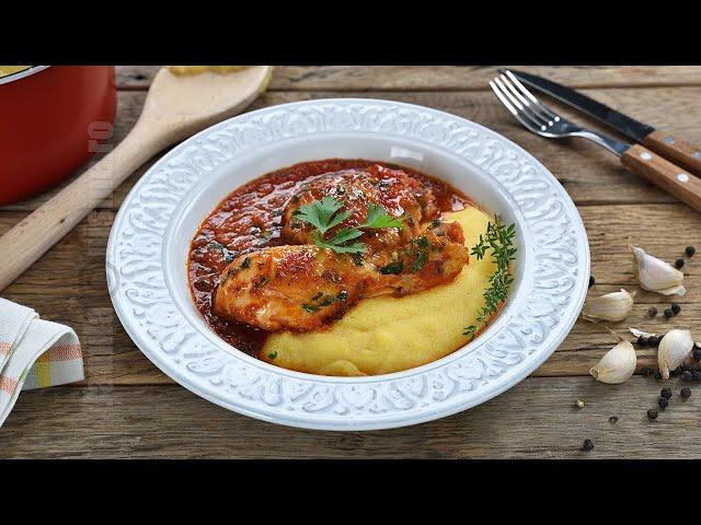 Chicken with tomato and garlic sauce, as my grandmother makes | JamilaCuisine