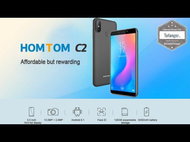 HOMTOM C2 4G Smartphone - 2GB Ram 16GB storage - Android 8 - Unboxing