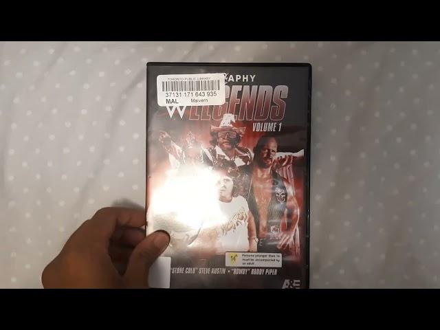 A&E Biography WWE LEGENDS: VOLUME 1 DVD Unboxing (DISC 1)