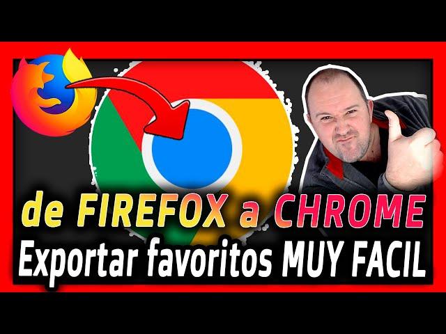 Como Exportar Páginas Favoritas o Marcadores de FIREFOX a CHROME ⭐ 2024