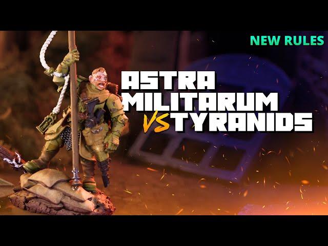 NEW Astra Militarum vs Tyranids - Warhammer 40k Battle Report