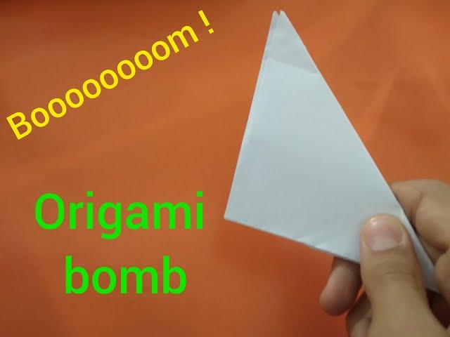 How to make a paper bomb, Boom boom, Paper bomb, Origami bomb