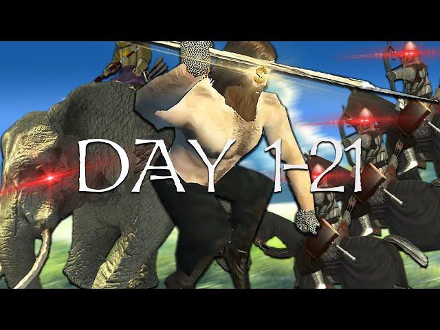 Getting RICH with this Looter/Throw build (Day 1 - Day 21) Mount & Blade: Perisno 1.3