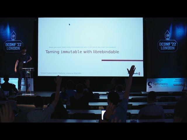 DConf '22: Taming Immutable Data Types in D with librebindable - Mathis Beer