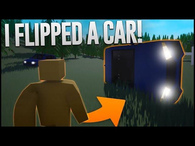 I flipped a car in Unturned II (Unturned 4.0 Beta)