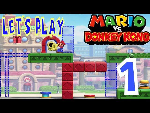 Let's Play Mario vs donkey Kong Remake part 1 Mario Toy Factory