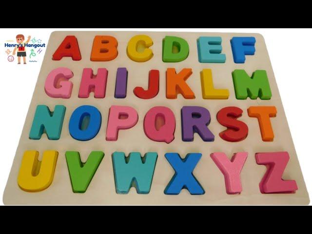 ABCs, Learn the Alphabet, ABC Puzzle, Kindergarten Letters,  Preschool ABC & Color Video