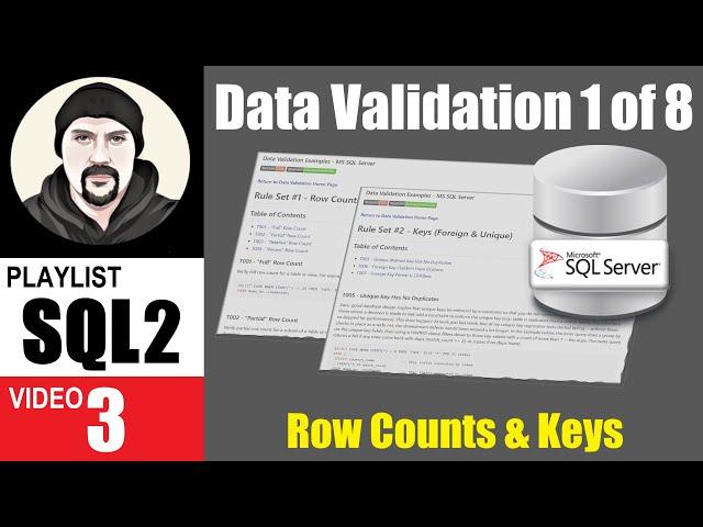 SQL Server Data Validation Examples: Row Counts, Duplicates, and Foreign Key Orphans