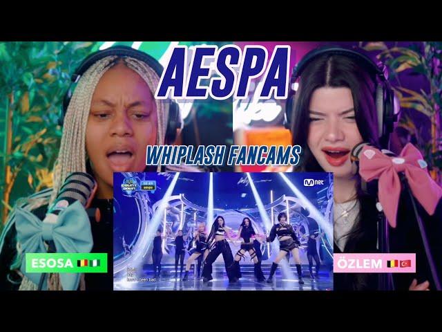 AESPA: THE WHIPLASH FANCAMS reaction