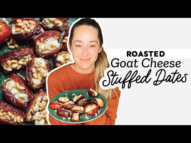 Roasted Goat Cheese Stuffed Dates