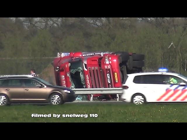 2 trucks accidents