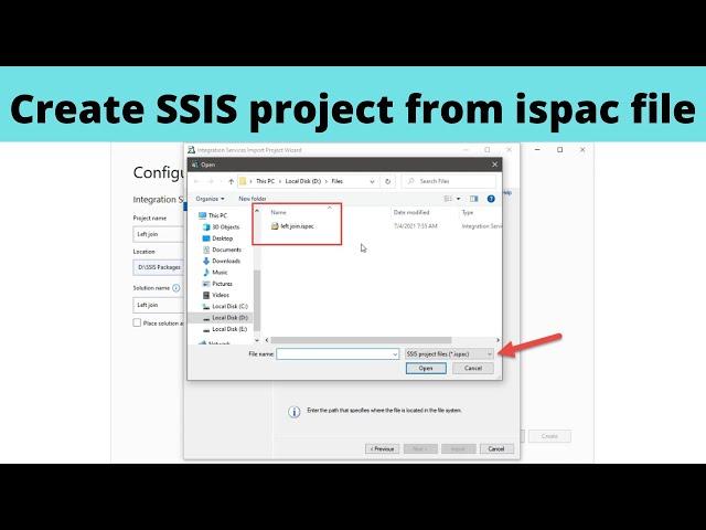 12 Create SSIS project from ispac file | ssis real time scenarios examples