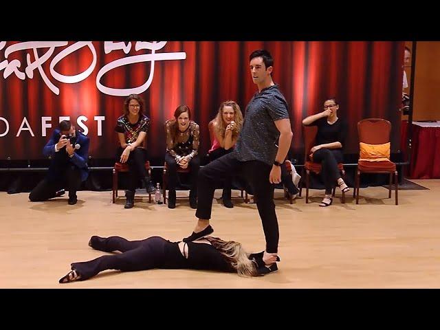 Jordan Frisbee & Tatiana Mollmann "Gravity" - Pro Jack & Jill - Budafest 2018 - West Coast Swing