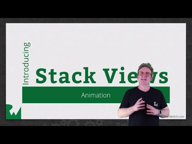 Animating Stack Views - Introducing Stack Views in iOS Tutorial - raywenderlich.com