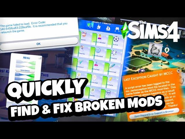 how i went from BROKEN sims 4 mods to NO broken mods (100% WORKS)